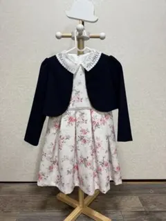 petit main ワンピース 130 卒園式 入学式　新品靴下プレゼント付