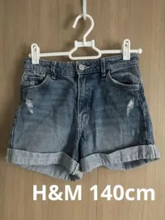 140cm H&M デニム ショートパンツ