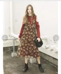 jouetie フラワーキャミワンピース