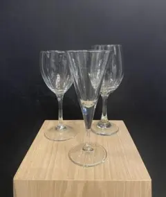 ガラス製ワイングラス3個セット