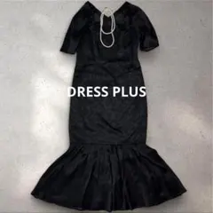 DRESS PLUS 2024 パーティードレス 2素材ドッキングワンピース