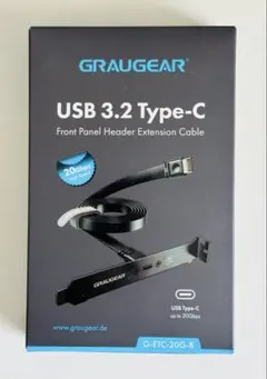 GRAUGEAR USB 3.2 Type-C ケーブル