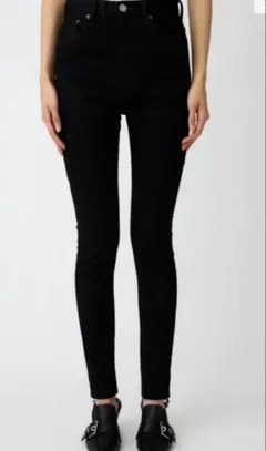 マウジーMOUSSY ブラックスキニーデニム 27サイズ