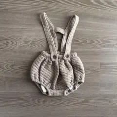 韓国子供服　bebeholic キルティング　サス付きブルマ　S