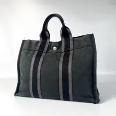 HERMES エルメス フールトゥ PM トートバッグ キャンバス グレーのサムネイル