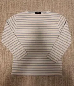 Saint James セントジェームス ウエッソン 白×水色 ボーダー