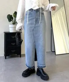 prose verse デニムタイトスカート　L