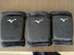 MIZUNO バレーボール 膝サポーター ブラック Jrフリーサイズ　3枚セットのサムネイル