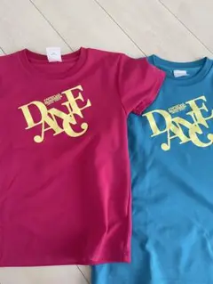 ダンスロゴTシャツ ピンクと青セット　セントラル