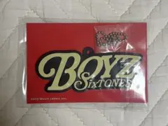 【新品】SixTONES BOYZ 初回限定盤特典 ラバーキーホルダー