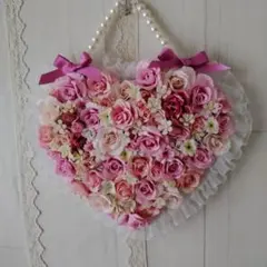 ドイリー1362❤️お花畑と幸せのクローバードイリー✨大判43×43cm