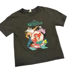Disney リトルマーメイド Tシャツ 半袖 ブラック系 アリエル 120cm
