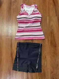 Reebok スポーツ用水着セット ピンク黒のサムネイル