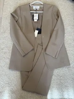 OPAQUE.CLIP パンツスーツセットアップノーカラー未着用品☆