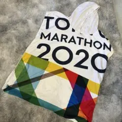 東京マラソン 2020 フード付きタンクトップ