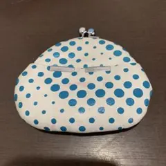 昭和40年代頃の水玉模様 がま口コインケース