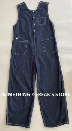 美品　フリークスストア サムシング サロペット　デニム オーバーオール　M
