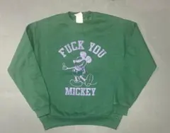 古着 USED ミッキーマウス プリントスウェット JERZEES USA製
