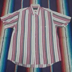 最終値下げ EX-CLUB ストライプシャツ L 90S