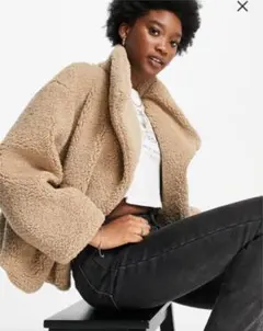 ASOS ページュ　ショート丈コートのサムネイル