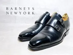 【美品】BARNEYS NEWYORK ダブルモンク ビジネスシューズ UK6のサムネイル
