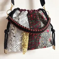 159.巾着ショルダーバッグmini