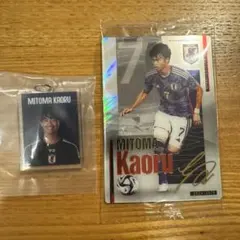 サッカー日本代表　三笘薫　めじるしアクセサリー　カード