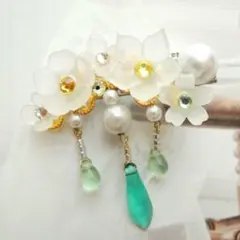 ドールのためのヘアクリップ・Candle Flower