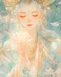 石川幸奈、「White Wind」、希少画集・額装画、日本製・新品額縁 石川幸奈、「White Wind」、希少画集・額装画、日本製・新品額縁