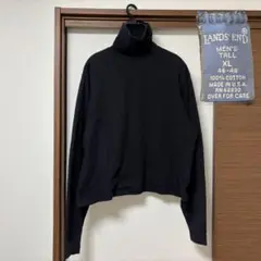 90s USA製　ランズエンド　ロンT 黒 ブラック　　Lands' End