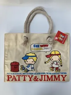 サンリオ　パティ&ジミー　トートバッグ　帆布　ゴールデンメモリーズ サンリオ パティ&ジミー トートバッグ 帆布 ゴールデンメモリーズ