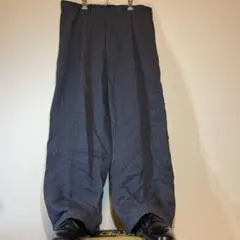 70s 80s USA製 INSERCH スラックス W40 ワイド チャコール