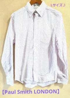 【Paul Smith LONDON】ポールスミス ストライプシャツ Lサイズ