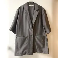最終値下げ anuke Sheer Halfsleeve Jacket グレーのサムネイル