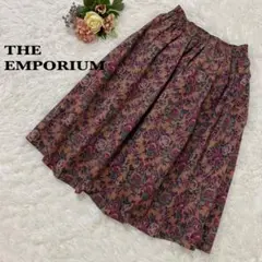 【ジエンポリアム】THEEMPORIUM ボタニカル柄　Mサイズ　オータムカラー