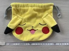 ポケモン ピカチュウ ふわふわ巾着 小物入れ