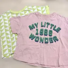 Tシャツ ピンク イエロー110 ２枚セットのサムネイル