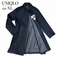 【新品】UNIQLO ブロックテック ステンカラーコート XL ネイビー