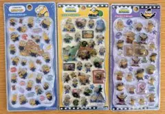 新品・ 미개봉 ミニオンズ プチドロップステッカー 3種セット カミオジャパン