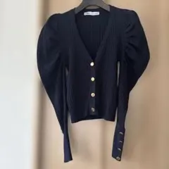ZARA M トップス　カーデガン　紺