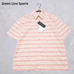 E3-3334　シャツ　半袖　綿/麻　M【Green Line Sports】