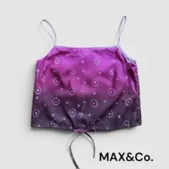 【MAX&Co.】キャミソール グラデーション 花柄 ピンク パープルのサムネイル