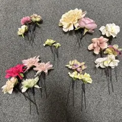 お花のヘアアクセサリー　19本セット