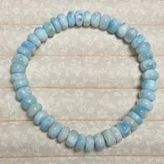 ラリマー ボタンカット ブレスレット 15.5cm 天然石 - メルカリ