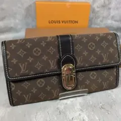 ルイヴィトン ポルトフォイユ サラ フザン 二つ折り財布 モノグラム ブラウン