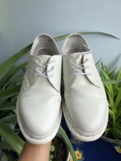 Dr.Martens(ドクターマーチン)ホワイト厚底レースアップシューズ