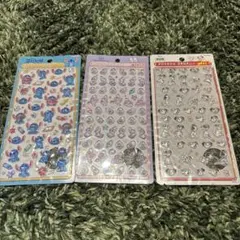 新品 ボンボンドロップシール スティッチ 101匹わんちゃん アリス 3種セット