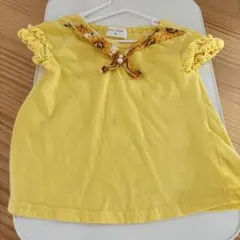 WILL MERY ひまわり柄 半袖Tシャツ イエロー 90cmのサムネイル