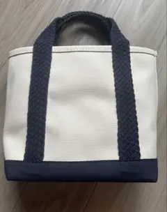 <新品&レア>L.L.Bean トートバッグ キャンバス ネイビーのサムネイル