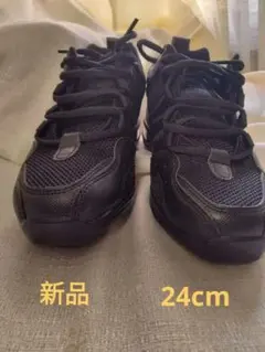 新品ZUM ブラック ジャズシューズ ハイカット　24cm